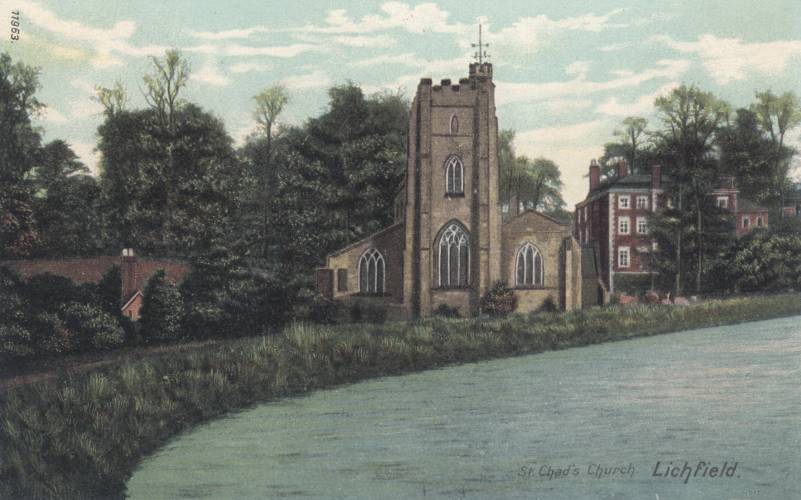 Staffordshire, Lichfield: Saint Chad's Church (Postcard)